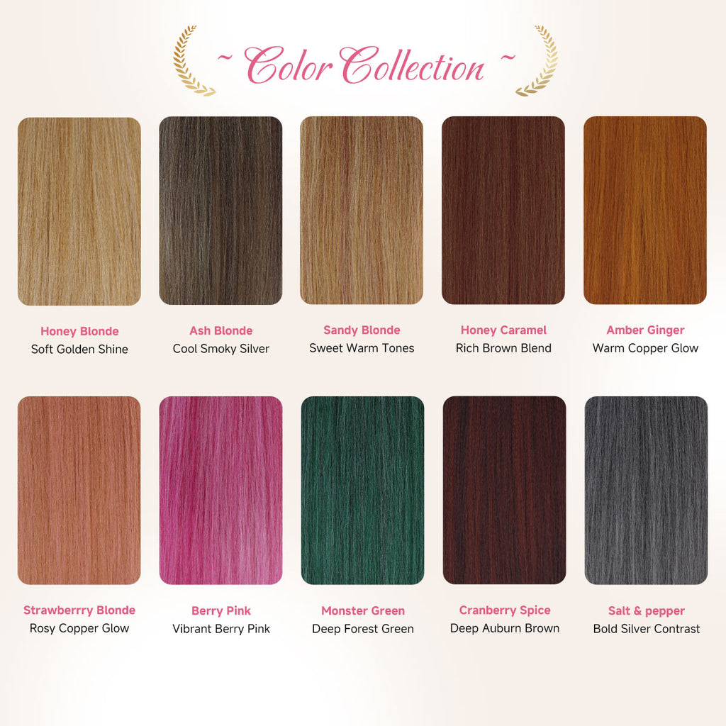 26 Inch Pre-Stretched Braiding Hair | Mix & Match Color Collection | Soft Yaki Synthetic Braiding Hair